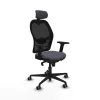 Office Chair with Headrest Jorquera Piqueras y Crespo 2D036G2 Dark grey