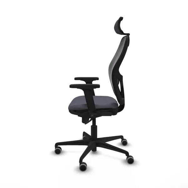 Office Chair with Headrest Jorquera Piqueras y Crespo 2D036G2 Dark grey