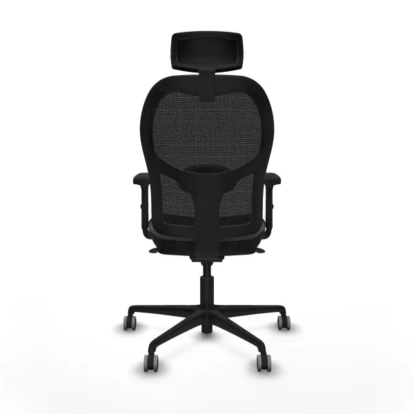 Office Chair with Headrest Jorquera Piqueras y Crespo 2D036G2 Dark grey