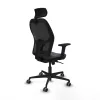 Office Chair with Headrest Jorquera Piqueras y Crespo 2D036G2 Dark grey