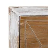 Nightstand COUNTRY Natural White Fir wood 50 x 35 x 55 cm MDF Wood