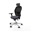 Office Chair with Headrest Jorquera Piqueras y Crespo 3D086N2 Dark grey
