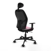 Office Chair with Headrest Jorquera Piqueras y Crespo 1D036N1 Pink