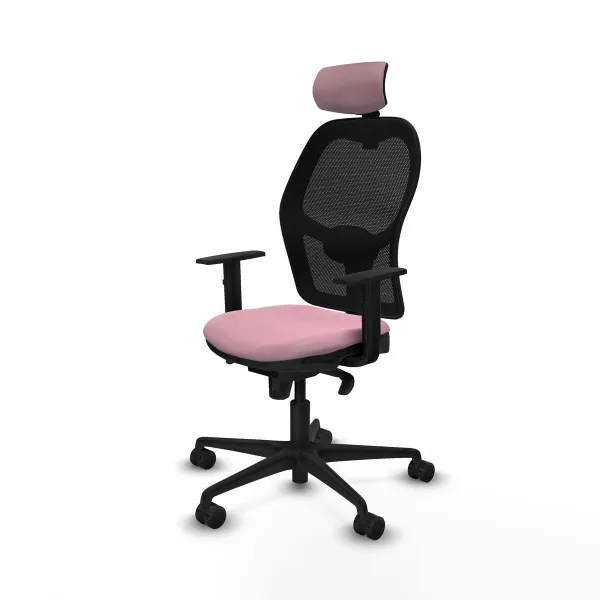 Office Chair with Headrest Jorquera Piqueras y Crespo 1D036N2 Pink