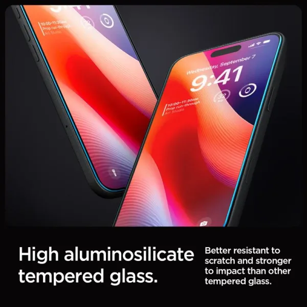 Spigen GLAS.TR EZ FIT 2-Pack - Tempered glass for iPhone 16 Pro Max / 17 Pro Max  2 pcs