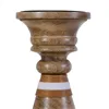 Candleholder Brown Mango wood 12 x 12 x 23 cm