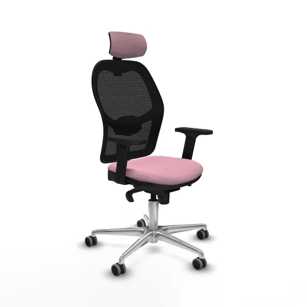 Office Chair with Headrest Jorquera Piqueras y Crespo 2D086G2 Pink