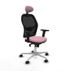 Office Chair with Headrest Jorquera Piqueras y Crespo 2D086N1 Pink