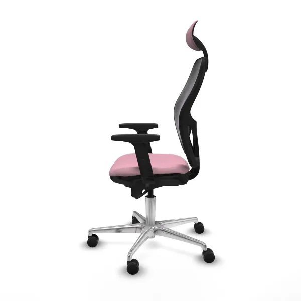 Office Chair with Headrest Jorquera Piqueras y Crespo 2D086N1 Pink