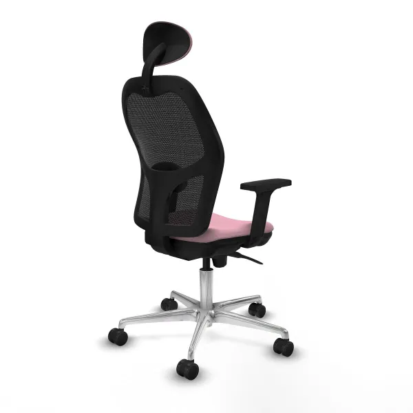 Office Chair with Headrest Jorquera Piqueras y Crespo 2D086N1 Pink