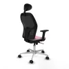 Office Chair with Headrest Jorquera Piqueras y Crespo 2D086N1 Pink