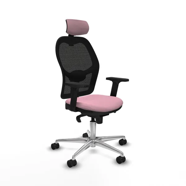 Office Chair with Headrest Jorquera Piqueras y Crespo 2D086N2 Pink