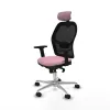 Office Chair with Headrest Jorquera Piqueras y Crespo 2D086N2 Pink