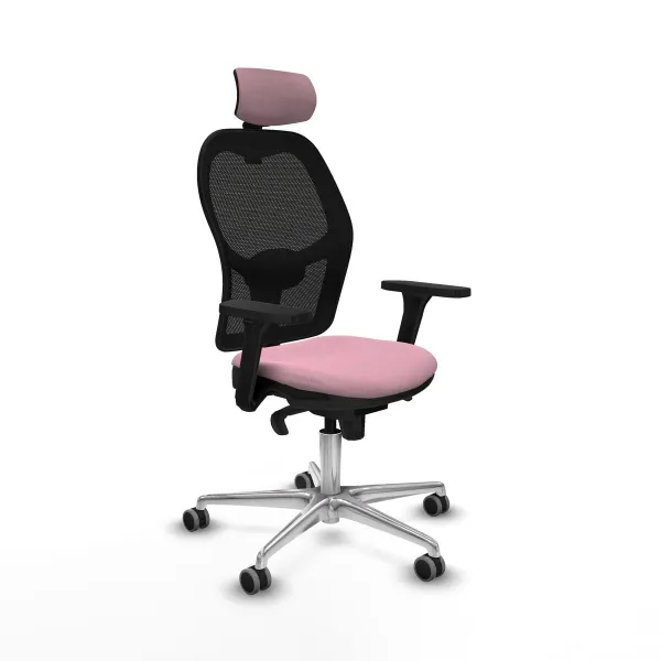 Office Chair with Headrest Jorquera Piqueras y Crespo 3D086G2 Pink