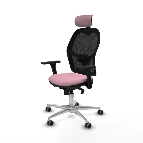 Office Chair with Headrest Jorquera Piqueras y Crespo 3D086G2 Pink