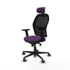 Office Chair with Headrest Jorquera Piqueras y Crespo 2D036G2 Purple