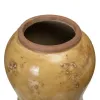 Vase 14,5 x 14,5 x 21,5 cm Ceramic Mustard