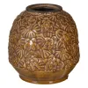 Vase Ceramic Brown 20 x 20 x 20 cm