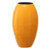 Vase 21,5 x 21,5 x 36 cm Ceramic Yellow