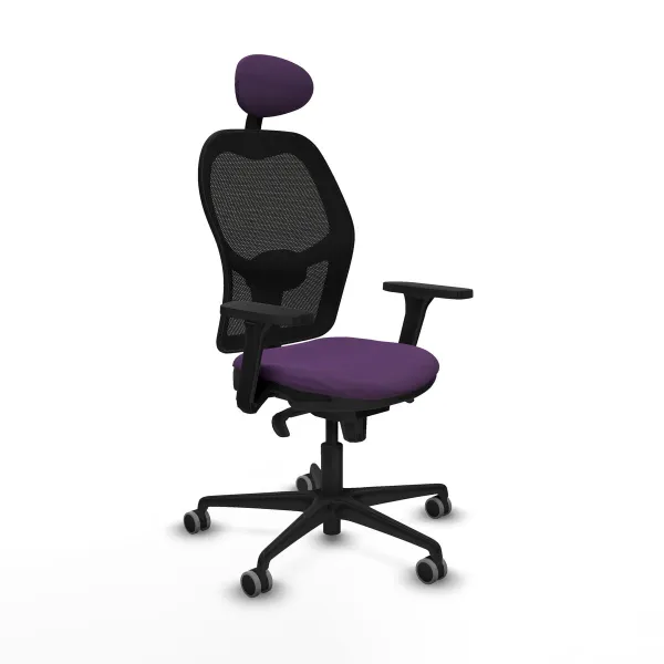 Biroja krēsls ar galvas atbalstu Jorquera Piqueras y Crespo 3D036G1 Violets
