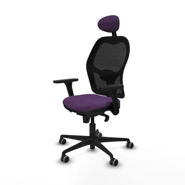 Office Chair with Headrest Jorquera Piqueras y Crespo 3D036G1 Purple