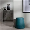 Pouffe Dark blue Synthetic Leather 41 x 41 x 42 cm DMF