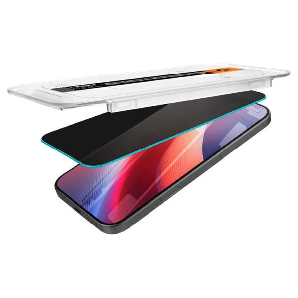 SZK£O PRYWATYZUJ¥CE SPIGEN GLAS.TR ”EZ FIT” 2-PACK IPHONE 16 Pro / 17 / 17 Pro PRIVACY