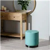 Pouffe Blue Synthetic Leather 38 x 38 x 42 cm DMF