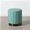 Pouffe Blue Synthetic Leather 38 x 38 x 42 cm DMF