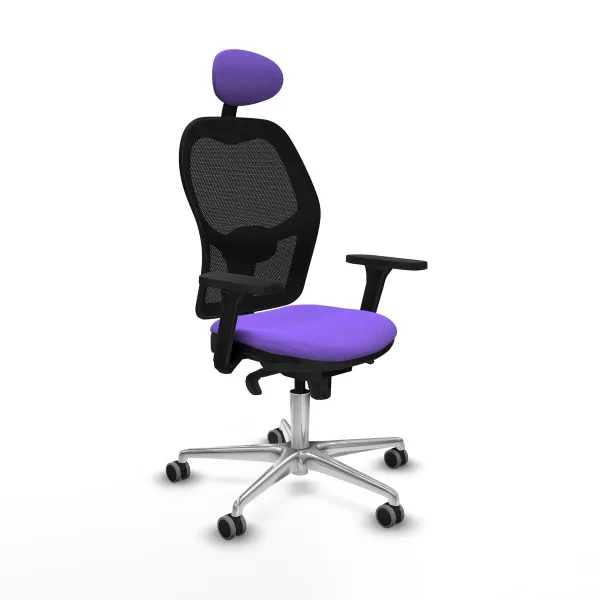 Office Chair with Headrest Jorquera Piqueras y Crespo 3D086G1 Lilac
