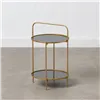 Side table 31 x 31 x 48 cm Crystal Golden Metal