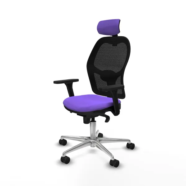 Office Chair with Headrest Jorquera Piqueras y Crespo 3D086N2 Lilac