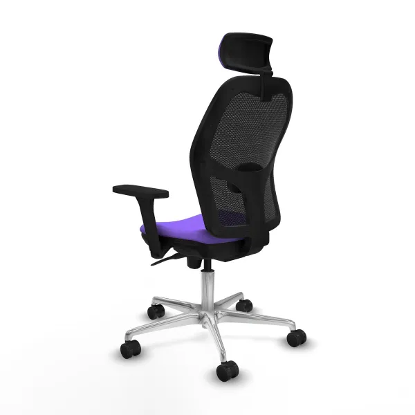 Biroja krēsls ar galvas atbalstu Jorquera Piqueras y Crespo 3D086N2 Ceriņš