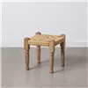 Bench Wood 40 x 40 x 40 cm Natural Fibre