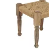 Bench Wood 40 x 40 x 40 cm Natural Fibre