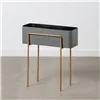 Planter 55 x 24 x 61 cm Grey Golden Metal