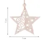 CA0665 WOODEN DECORATION 6 PCS. (STAR)