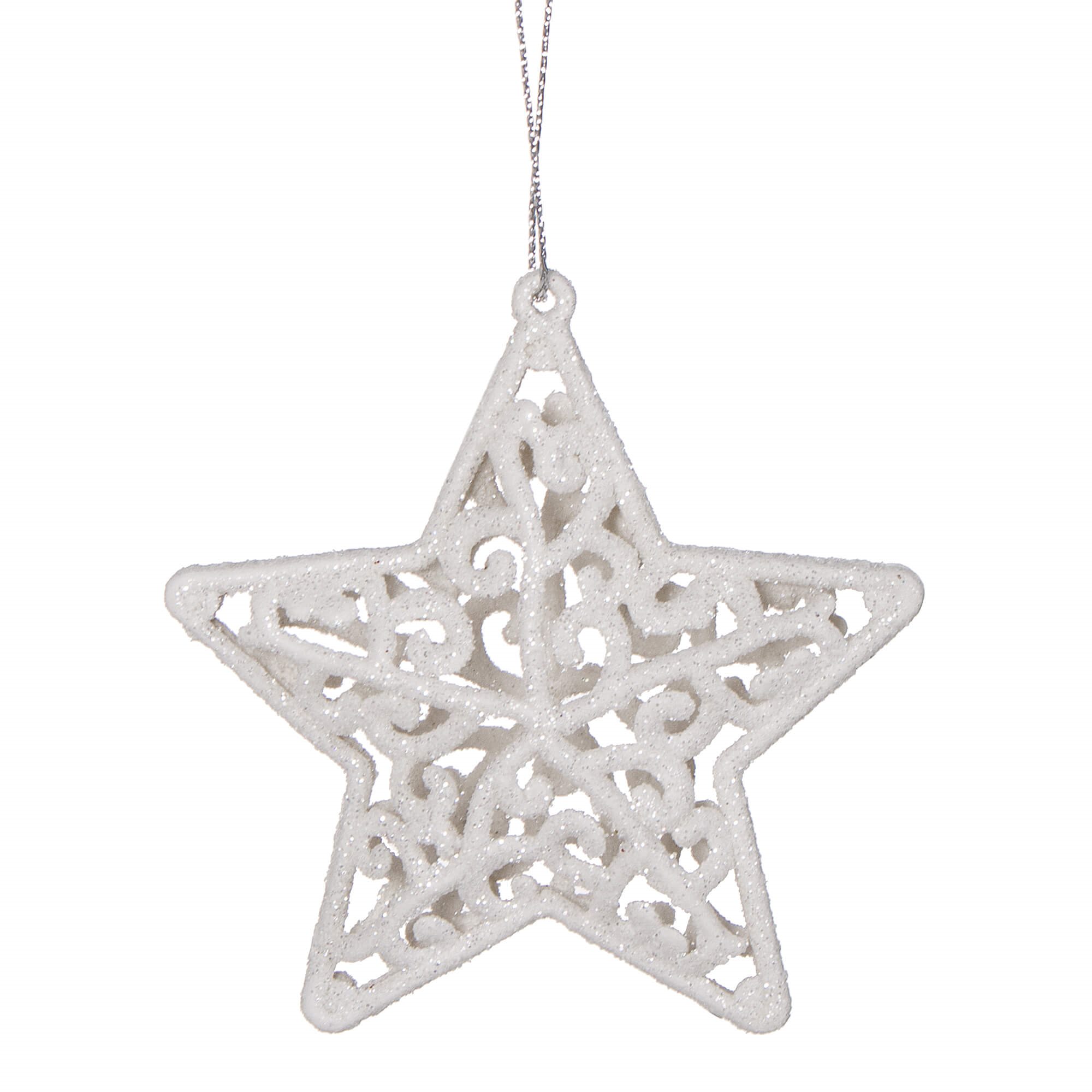 Christmas Decor Springos CA0038, stars 8x8 cm, 2 pcs.