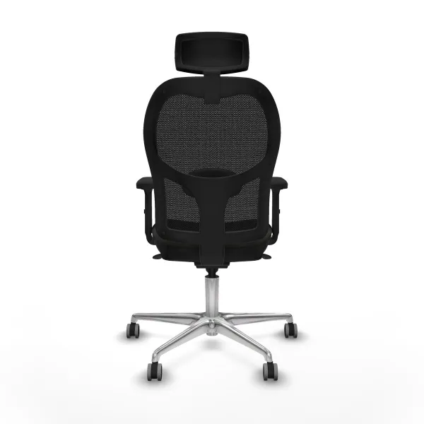Office Chair with Headrest Jorquera Piqueras y Crespo 2D086G2 Black