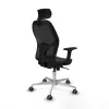 Office Chair with Headrest Jorquera Piqueras y Crespo 2D086G2 Black