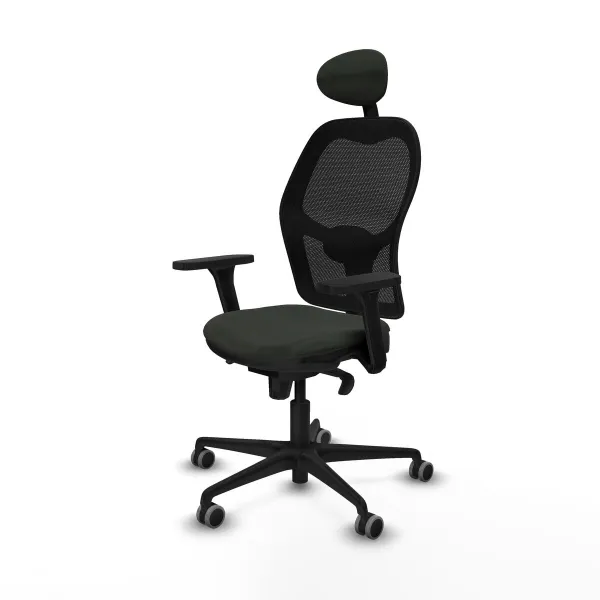 Office Chair with Headrest Jorquera Piqueras y Crespo 3D036G1 Black