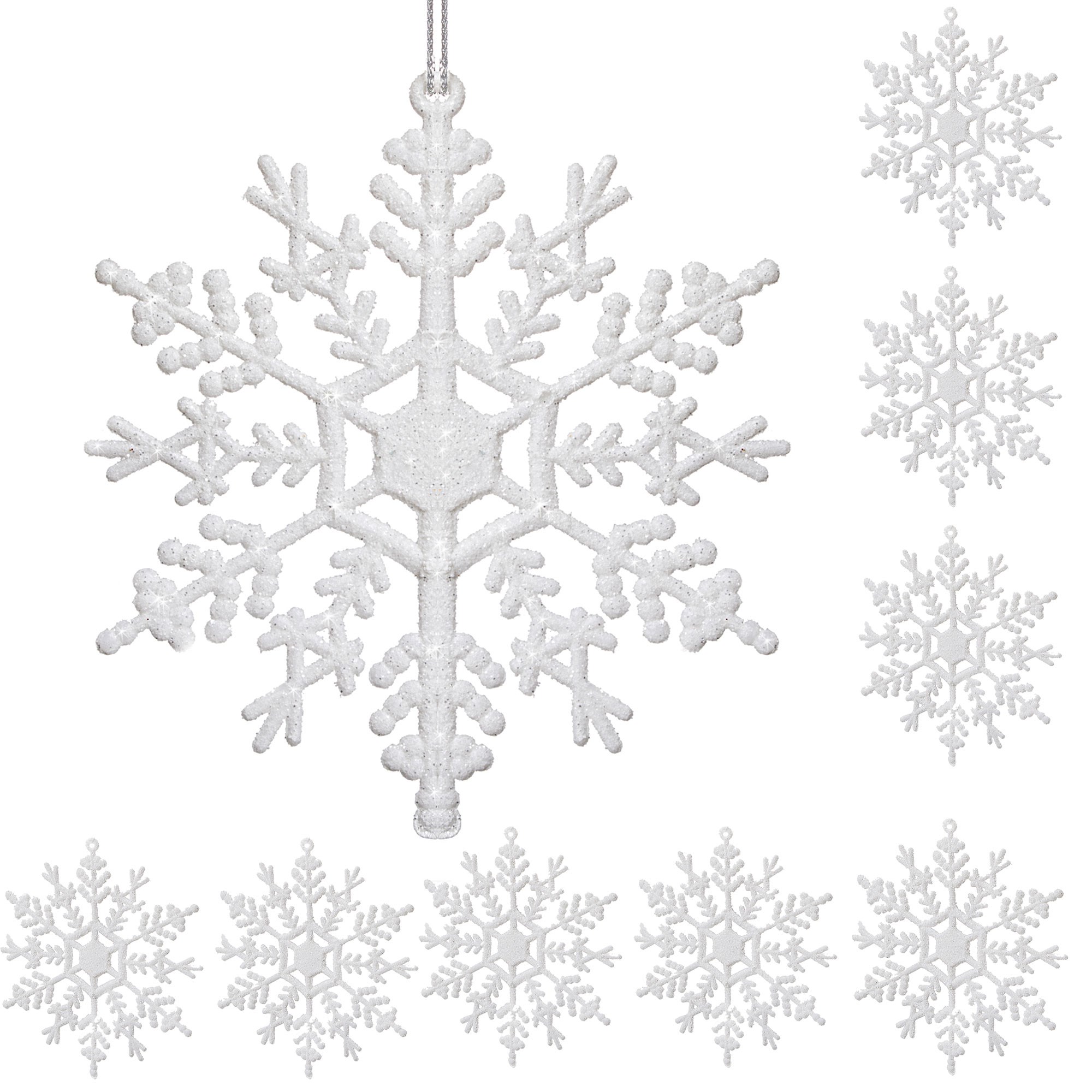 Christmas decorations - snowflakes Springos CA0755 3 pcs.