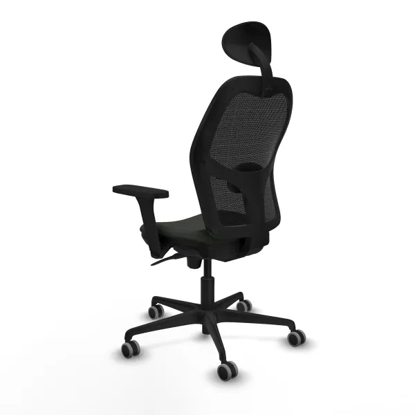 Office Chair with Headrest Jorquera Piqueras y Crespo 3D036G1 Black