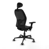Office Chair with Headrest Jorquera Piqueras y Crespo 3D036G1 Black