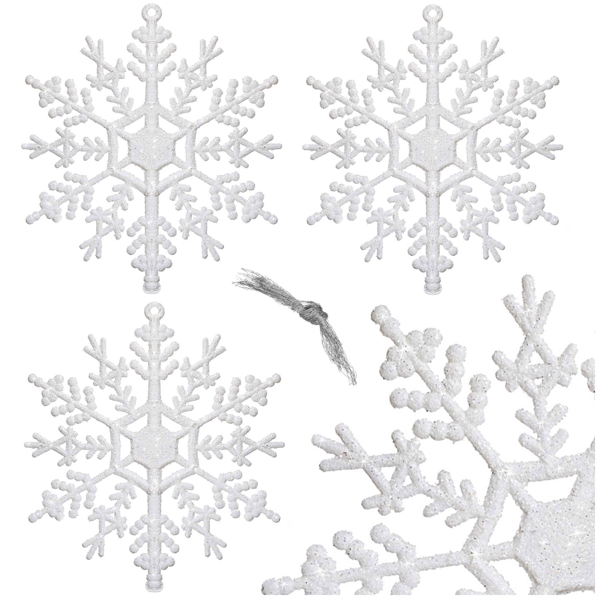 Christmas decorations - snowflakes Springos CA0755 3 pcs.