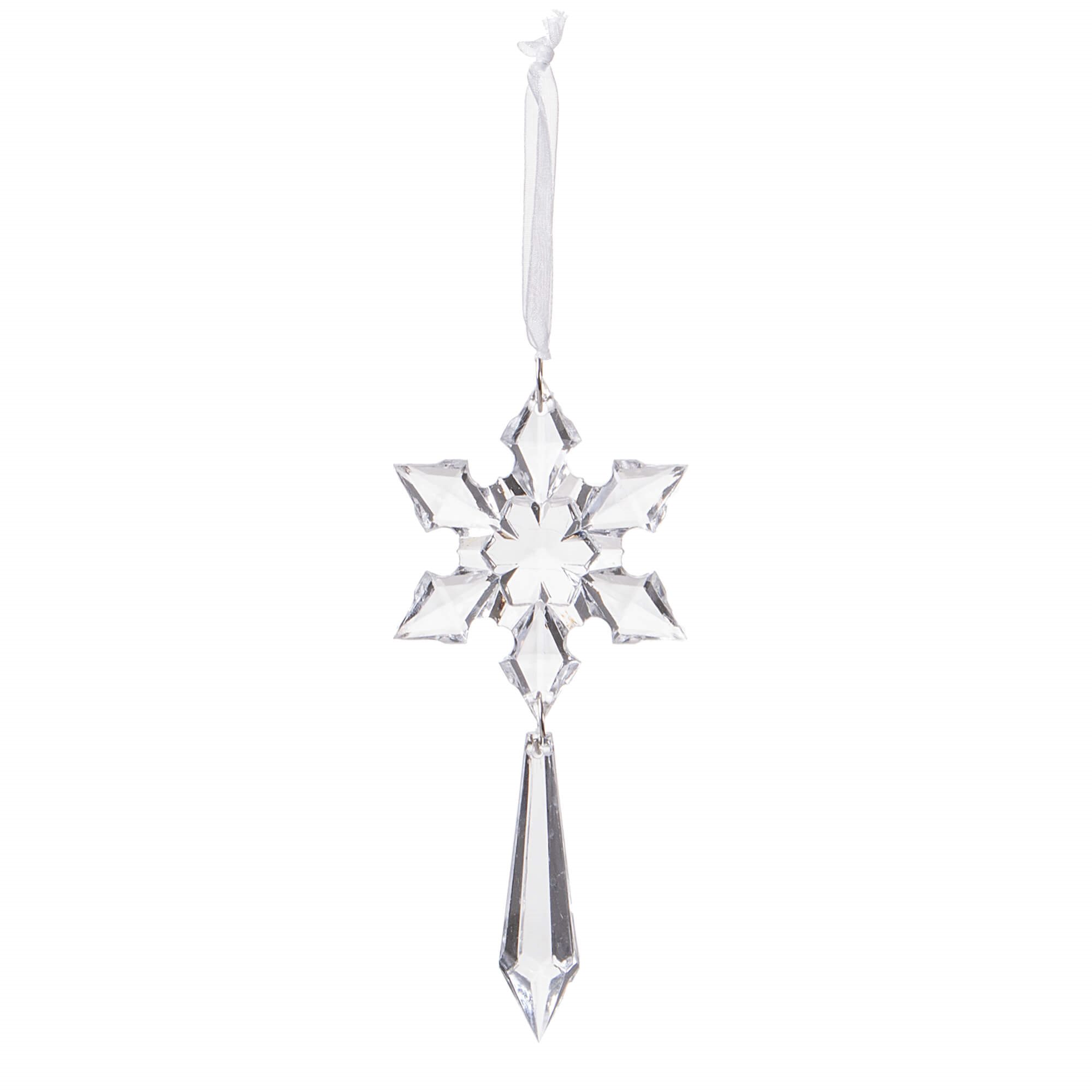 Christmas hanging ornaments crystal icicles Springos CA0077 13 cm