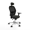 Office Chair with Headrest Jorquera Piqueras y Crespo 3D086N1 Black