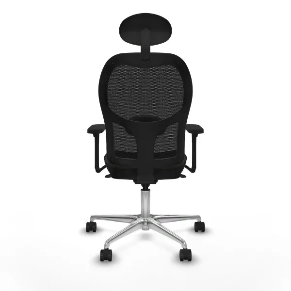 Office Chair with Headrest Jorquera Piqueras y Crespo 3D086N1 Black