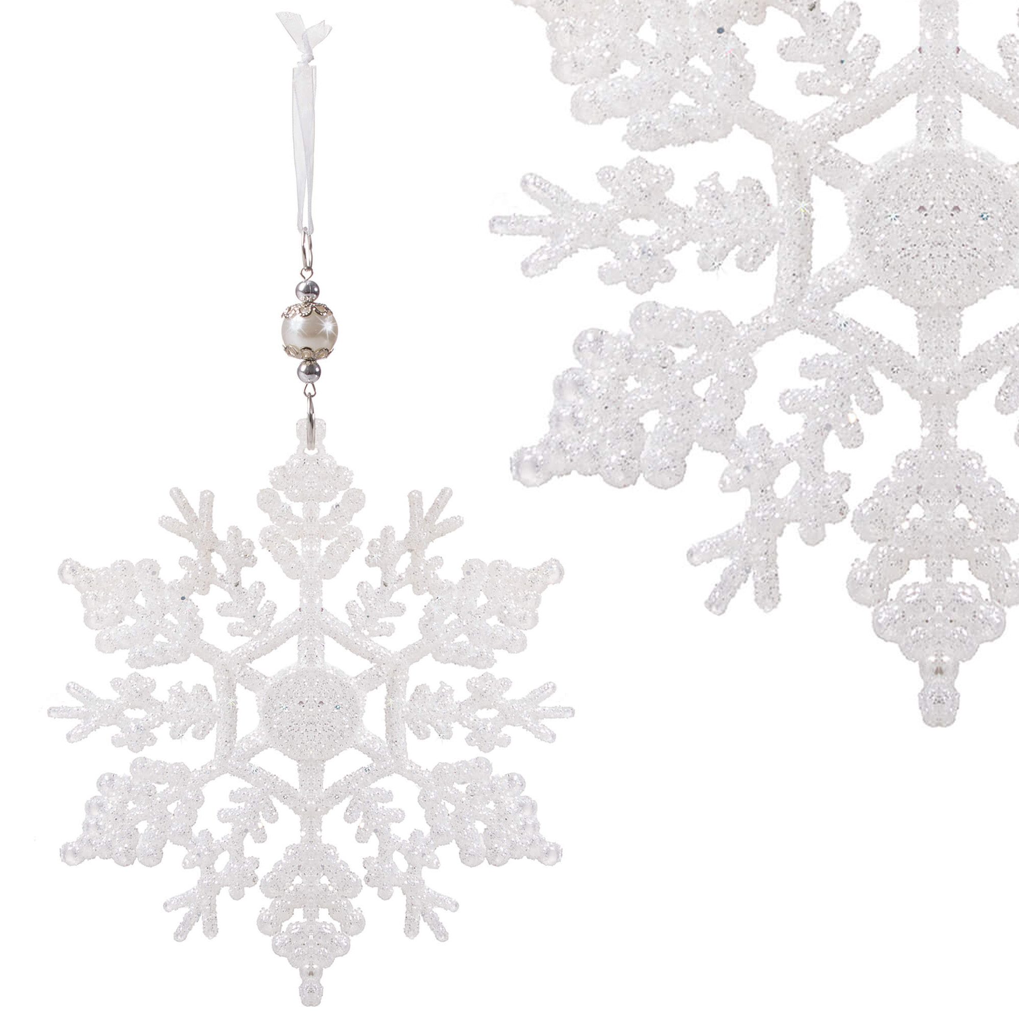 Christmas tree ornament, star, snowflake pendant 13 cm