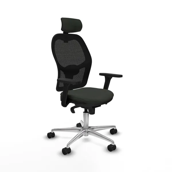 Office Chair with Headrest Jorquera Piqueras y Crespo 3D086N2 Black